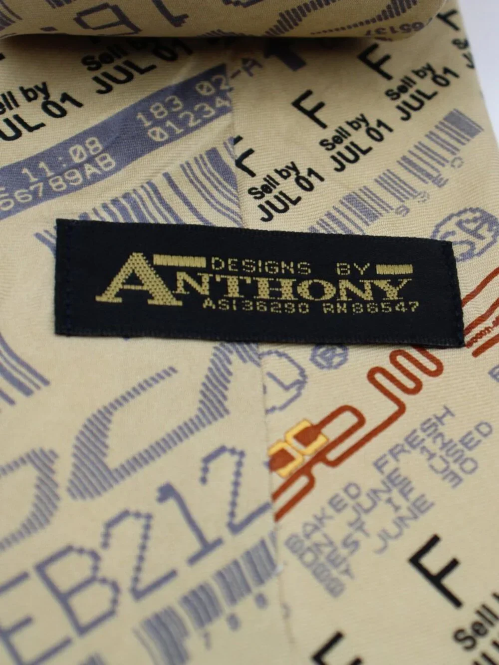 Men's Vintage Anthony VIDEOJET Necktie